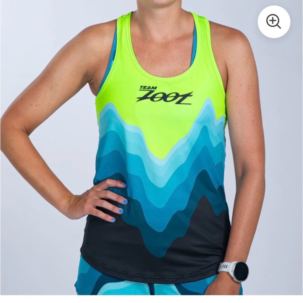 Zoot Women's Ltd Run Singlet - Aqua Wave
